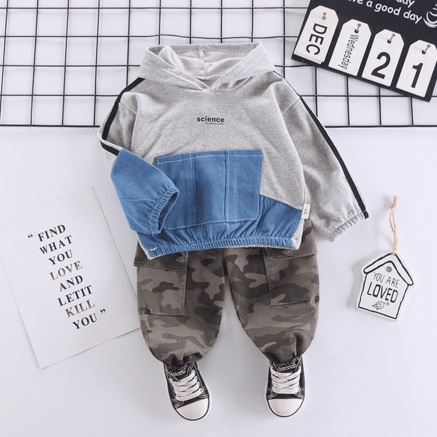 Pants 2PC Toddler Boys Girls Clothes Warm Outfits Autumn Clothing Sets Hoodies